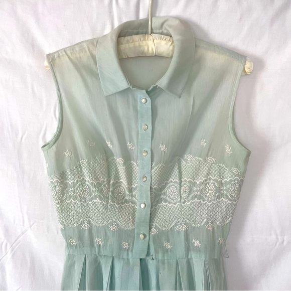 Vintage Jeanne D’Arc Fit and Flare Embroidered Dress - Picture 2 of 14